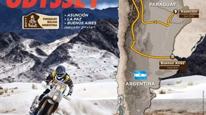 Dakar 2017, ecco il percorso. Sar&agrave; &quot;la pi&ugrave; dura di sempre&quot;