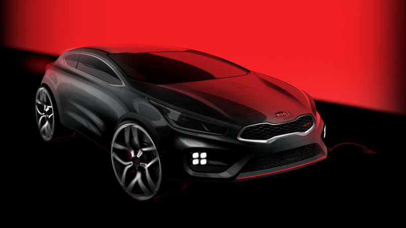 Kia pro_cee&rsquo;d GT: il primo disegno ufficiale