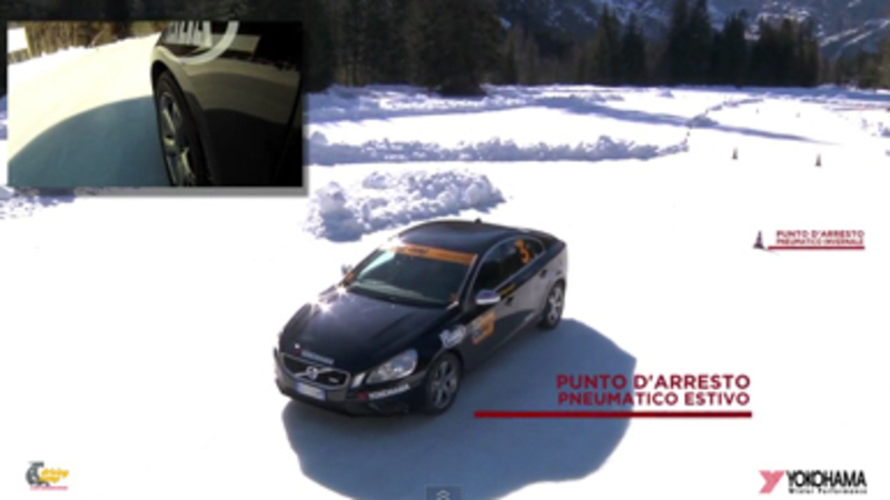 Guida sicura frenare in sicurezza sulla neve - Video