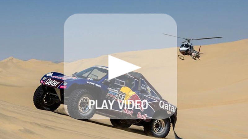 Dakar 2013, Tappa 4. Vincono Barreda (Husqvarna) e Al-Attiya (Red Bull Buggy)