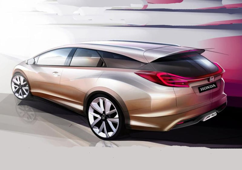 Honda Civic Wagon concept: il primo disegno della familiare