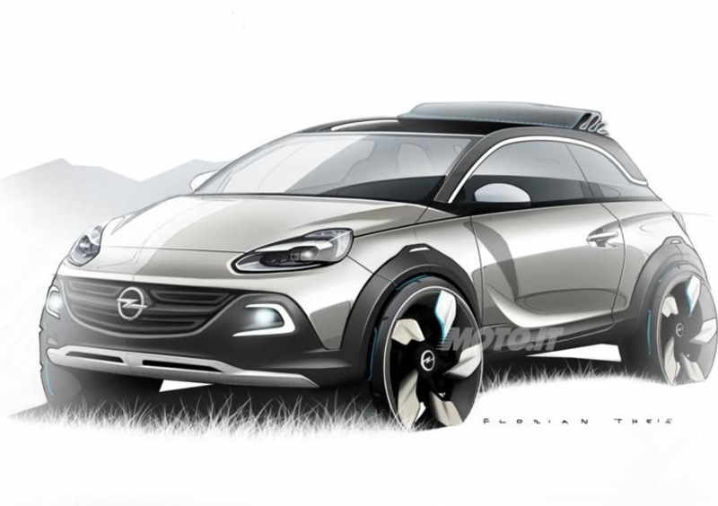 Opel Adam Rocks: prime immagini ufficiali