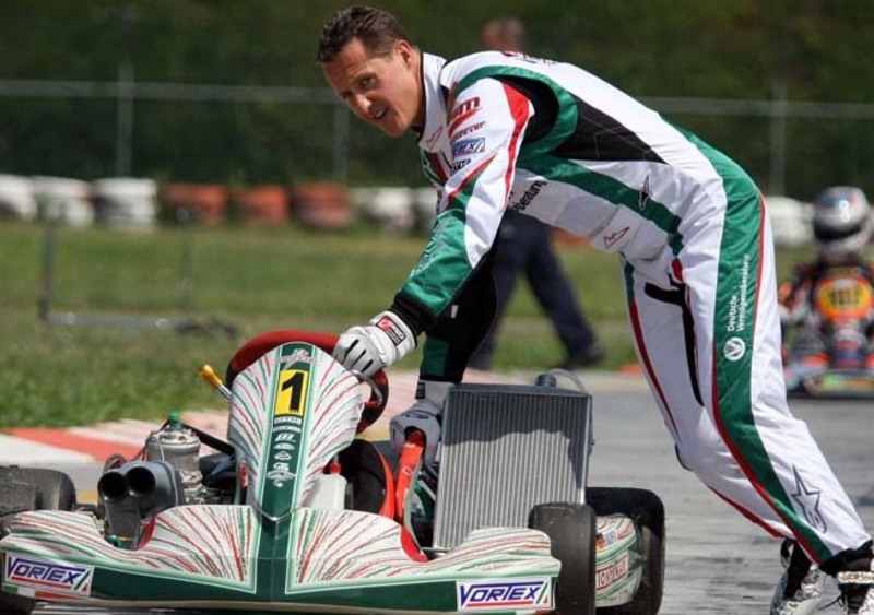 Michael Schumacher torna a girare coi kart