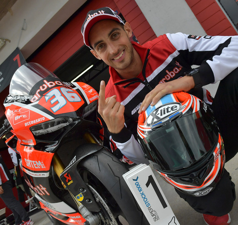  SBK. Mercado sull&rsquo;Aprilia del team Iodaracing