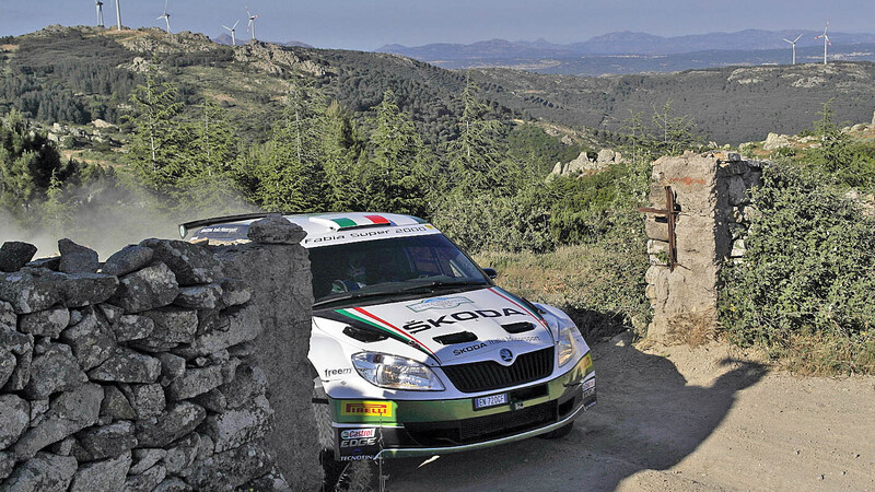 CIR 2013. Costa Smeralda. L&rsquo;Italiano &egrave; la sfida a due delle Super 2000, Andreucci (Peugeot 207) contro Scandola (Skoda Fabia)