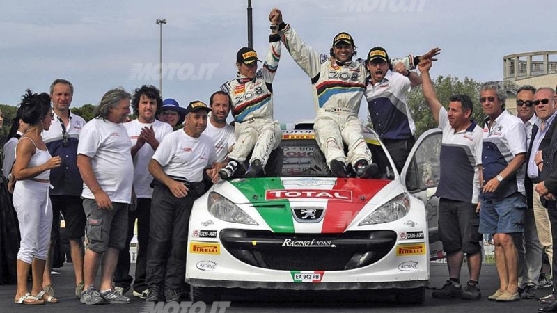 CIR 2013. Costa Smeralda. Paolo Andreucci, Anna Andreussi  e Peugeot 207 S2000 Overall