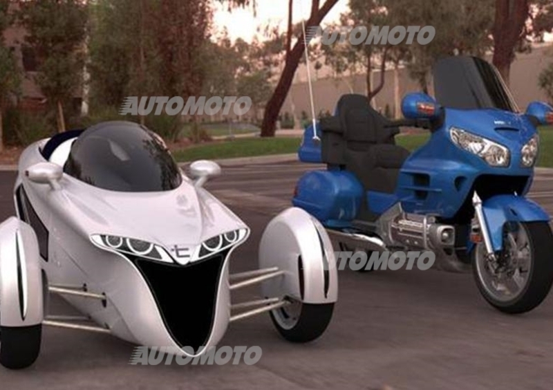 Terracraft concept: la cabrio a tre ruote che piega come una moto