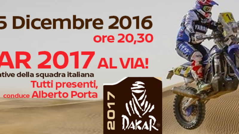 "Dakar 2017" il 15 dicembre da Ciapa la Moto
