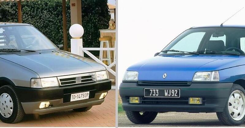 5 lustri fa, Confronto: Fiat Uno Vs Renault Clio I