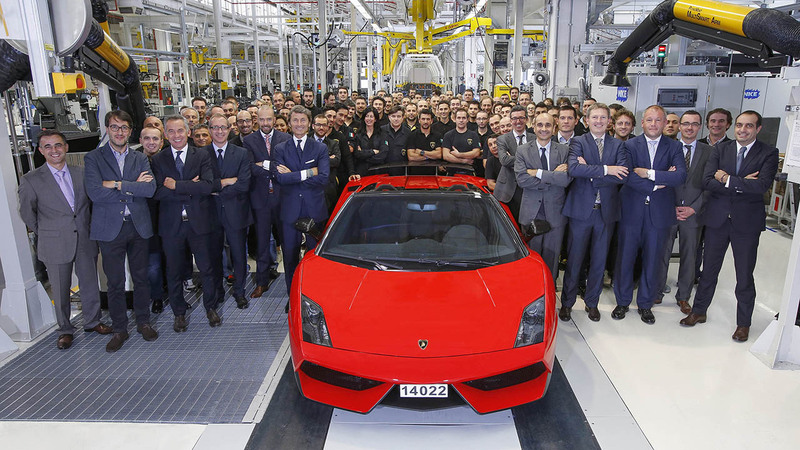 Lamborghini Gallardo: prodotto l&#039;ultimo esemplare. Dal 2014 la nuova V10