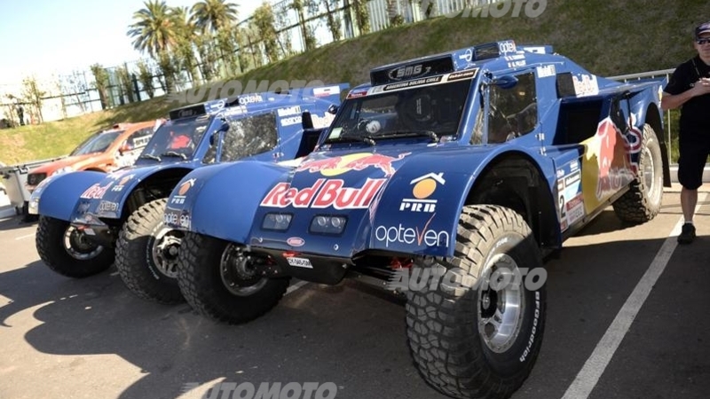 Dakar 2014, Prima Tappa. Joan Barreda (Honda), Ignacio Casale (Quad Yamaha), e Carlos Sousa (Haval) i primi leader