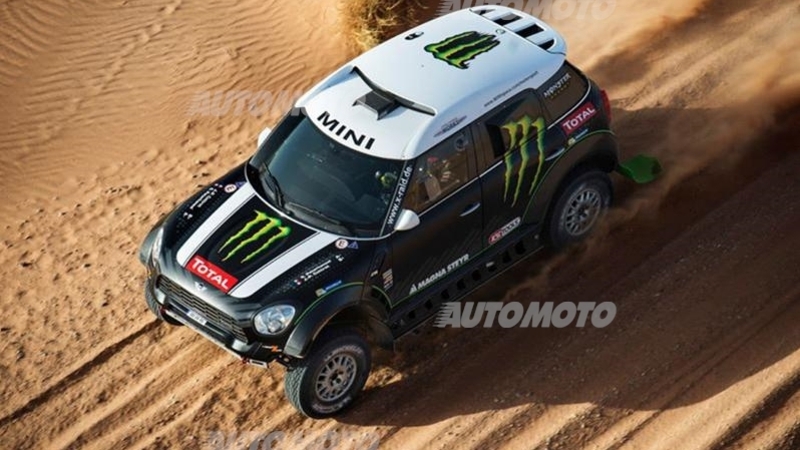 Dakar 2014, tappa 6. Duclos (Sherco) e Peterhansel (Mini All4 Racing)