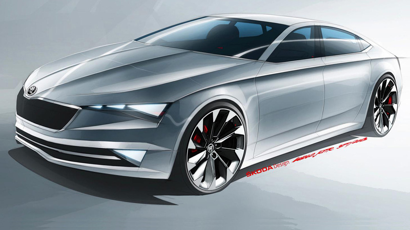 Skoda VisionC concept: il primo disegno