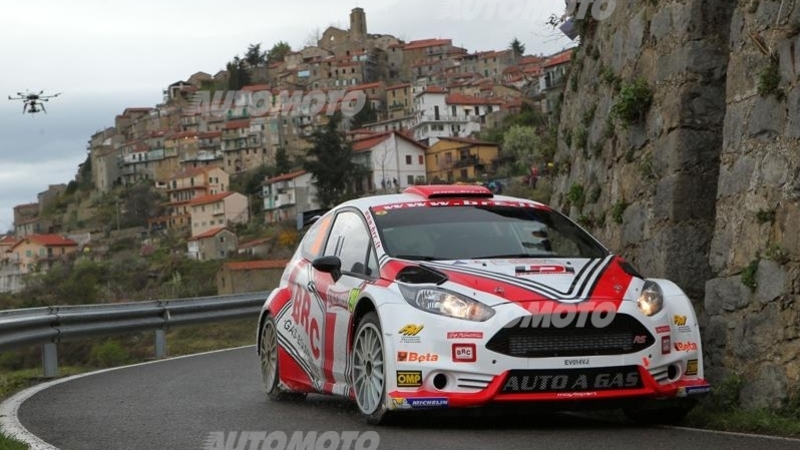 CIR 2014. 56&deg; Rally Sanremo, Basso (BRC Ford R5) al comando nel Day 1