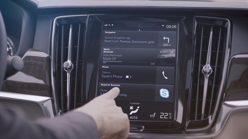 Volvo, Skype for Business arriva sulla Serie 90