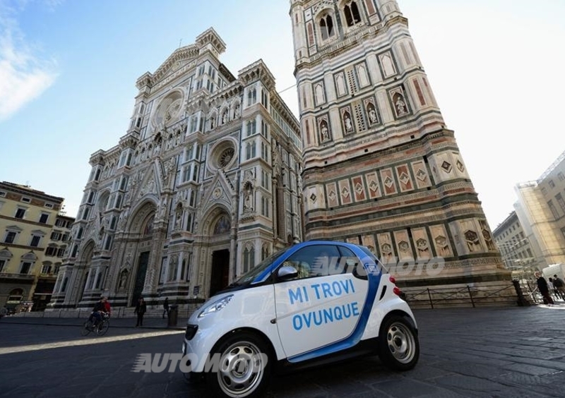 car2go: il car-sharing di smart sbarca a Firenze