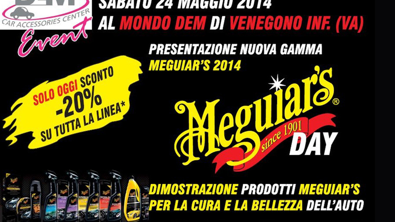 Meguiar&rsquo;s day 2014: al via il 24 maggio la prima edizione