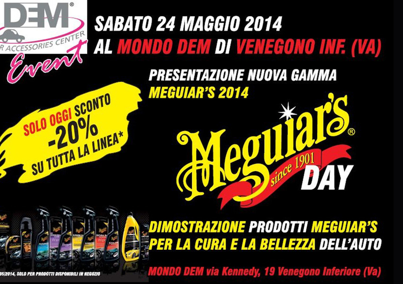 Meguiar&rsquo;s day 2014: al via il 24 maggio la prima edizione