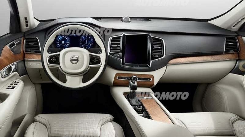 Nuova Volvo XC90: le prime immagini degli interni