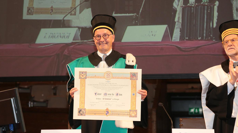 Walter de Silva ha ricevuto la laurea ad honorem in design