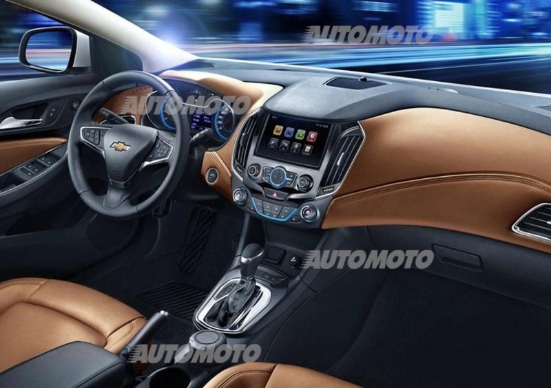 Nuova Chevrolet Cruze: svelati gli interni