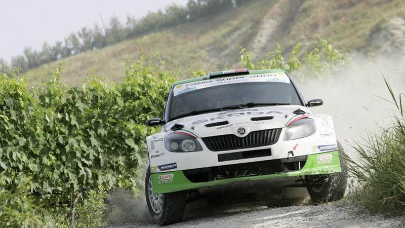 CIR 2014. San Marino Day 1. Scandola (Skoda Fabia) al comando