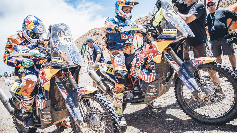 Dakar 2017. 3a Tappa. Price Knock-Down, Barreda (Honda) Vola