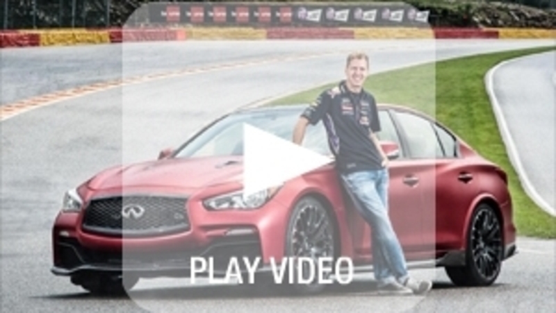 Infiniti Q50 Eau Rouge concept: al limite con Vettel sul circuito di Spa