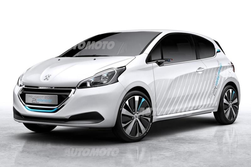 Peugeot 208 HYbrid Air 2L concept: apre la strada all&#039;auto da 2 l/100km