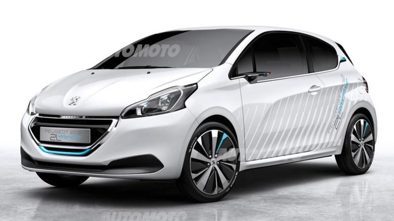 Peugeot 208 HYbrid Air 2L concept: apre la strada all&#039;auto da 2 l/100km