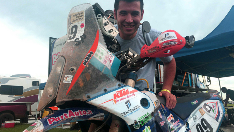 Dakar 2017. Luca Manca cade ed &egrave; costretto al ritiro