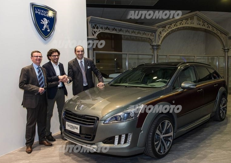 Peugeot 508 RXH Castagna donata al Museo de l&rsquo;Aventure Peugeot di Sochaux