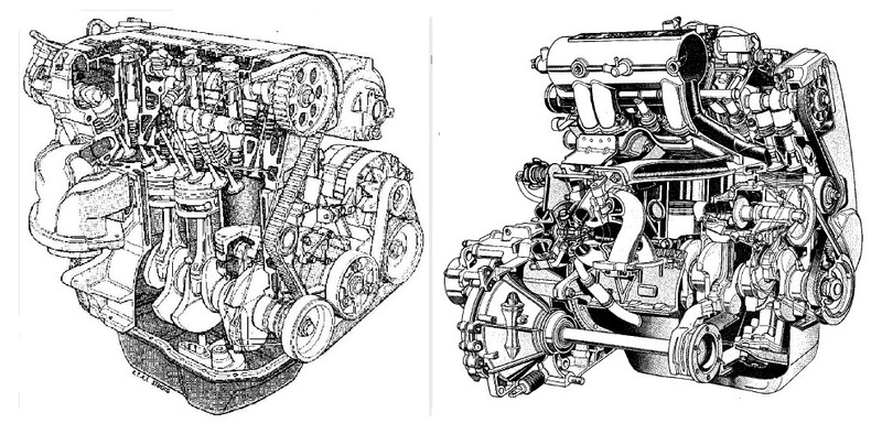 Molto noti e anche apprezzati i motori top di gamma per le due compatte anni Novanta