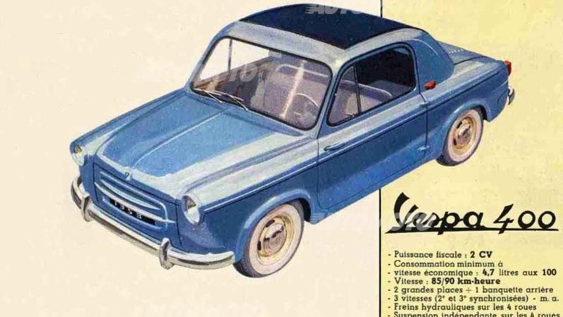 Le auto a due tempi (II parte). Dalla Trabant alla Vespa 400, l&#039;auto della Piaggio