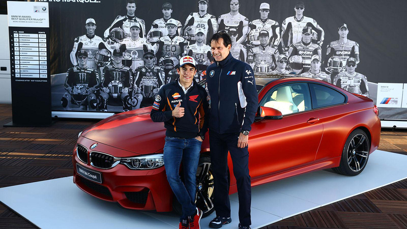 Una BMW M4 per Marc Marquez: &egrave; stato il migliore in qualifica