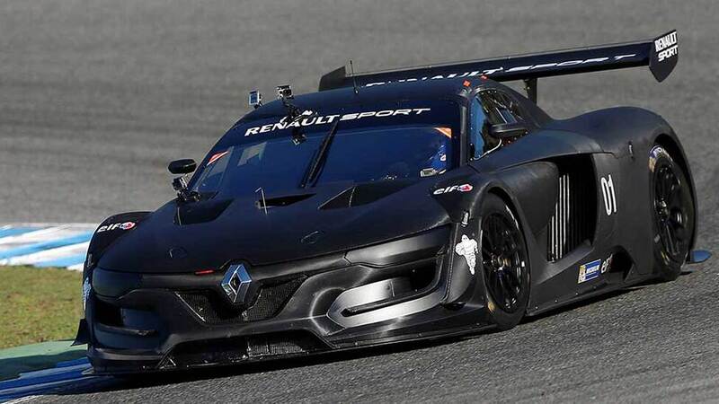 La Renault RS 01 prova a Vallelunga