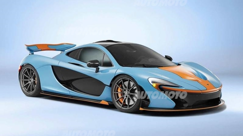 McLaren P1 Gulf, livrea azzurro-arancio per la supercar inglese