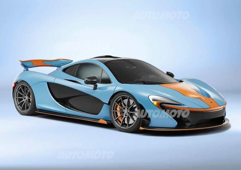 McLaren P1 Gulf, livrea azzurro-arancio per la supercar inglese