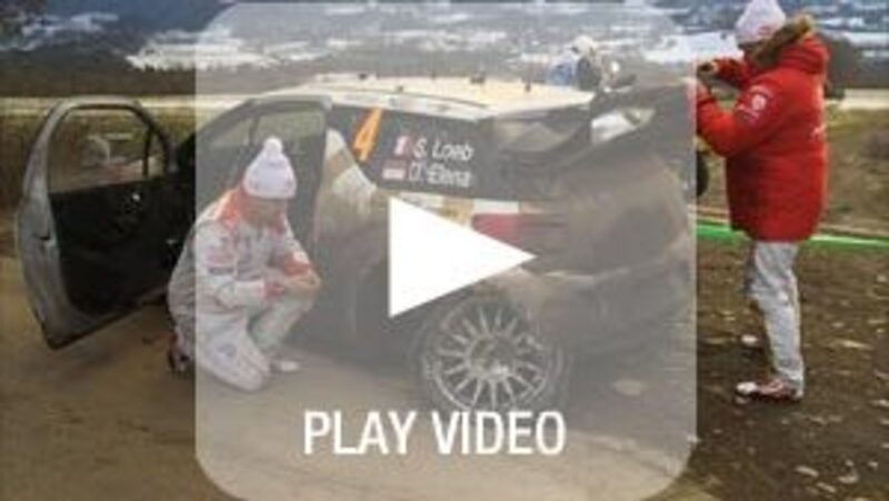 WRC Montecarlo, Loeb distrugge una sospensione. Fine del sogno?