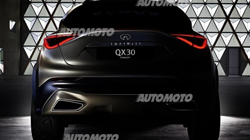 Infiniti QX30: ecco la prima immagine del nuovo concept