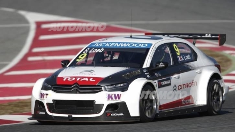 WTCC 2015, test-day Barcellona: Loeb davanti, le Citroen fanno ancora paura