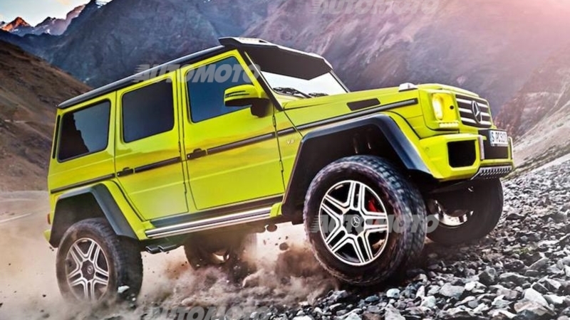 Mercedes G500 4x4&sup2;: il 6x6 perde 2 ruote motrici