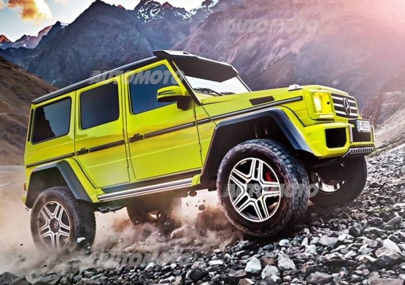 Mercedes G500 4x4&sup2;: il 6x6 perde 2 ruote motrici