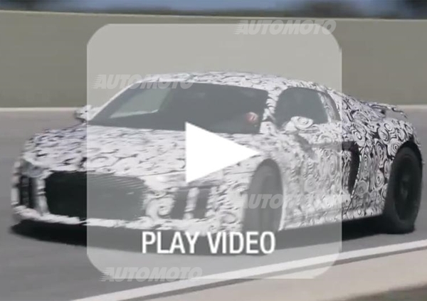 Nuova Audi R8: il muletto in azione, che sound!