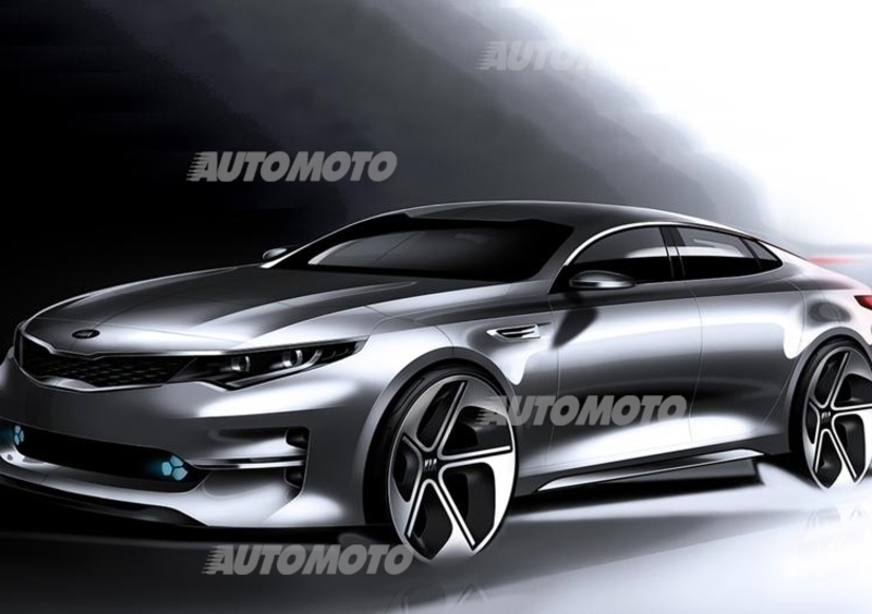 Kia Optima: un teaser anticipa la quarta generazione