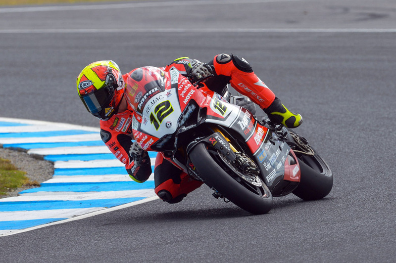 SBK Test. For&eacute;s chiude in testa la prima giornata a Phillip Island