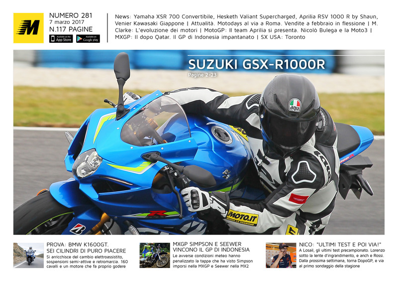 Magazine n&deg;281, scarica e leggi il meglio di Moto.it 