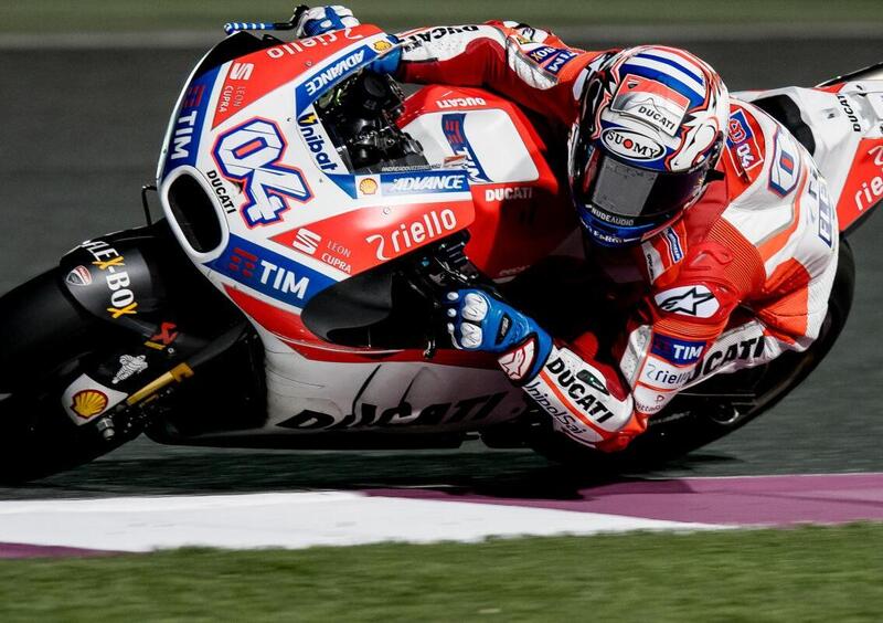 MotoGP 2017. Qatar test, Dovizioso &egrave; il pi&ugrave; veloce del Day 1