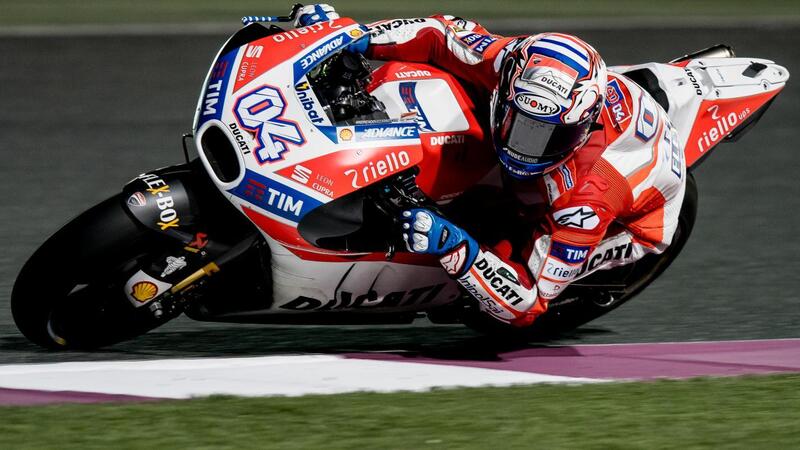 MotoGP 2017. Qatar test, Dovizioso &egrave; il pi&ugrave; veloce del Day 1