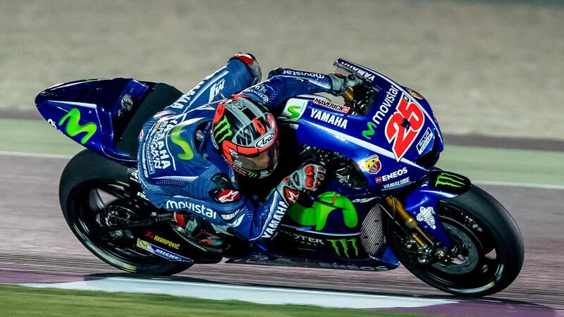 MotoGP 2017. Qatar test, Vi&ntilde;ales &egrave; il pi&ugrave; veloce nel Day2